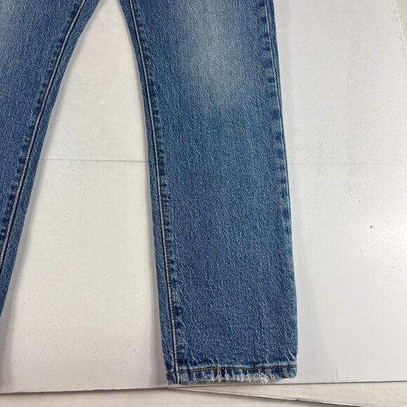 Levi's Jeans Women's 29x27* 501 Skinny Ankle High Rise Blue Stretch Denim Tag 27 - Picture 5 of 16